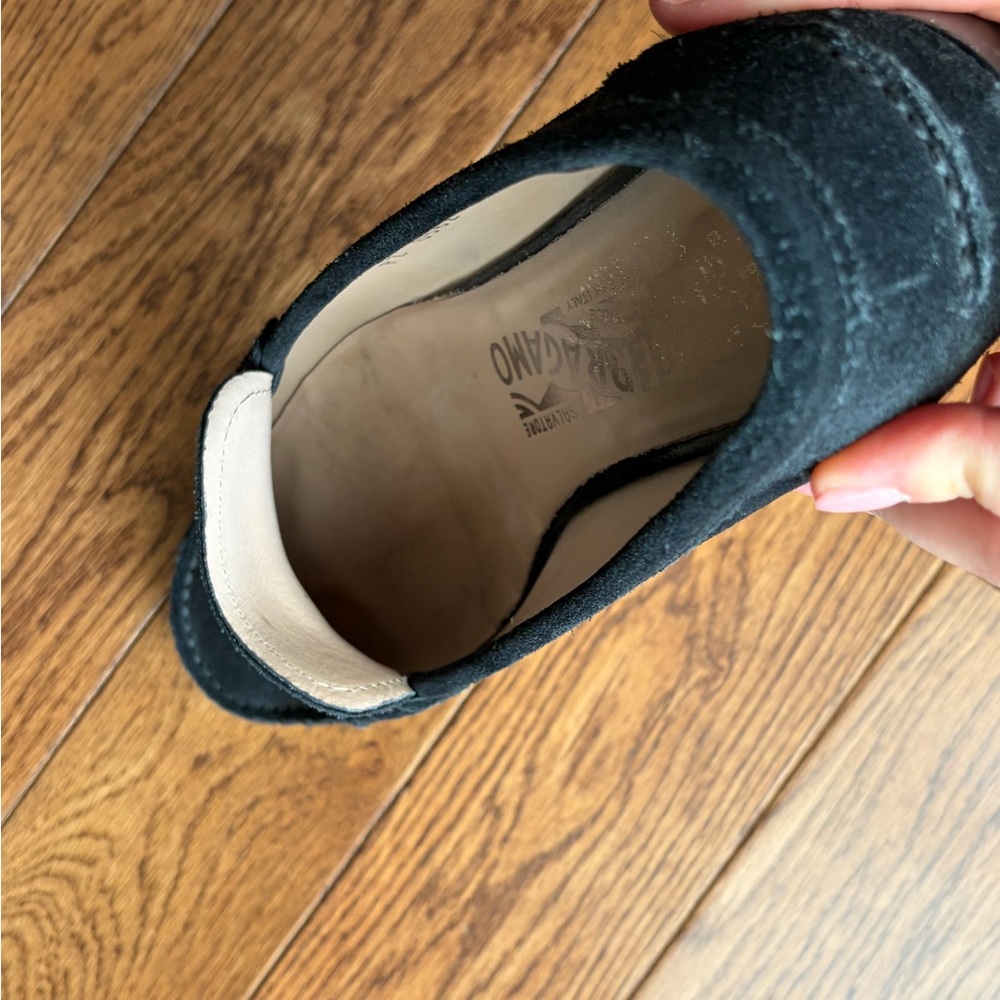 Black Suede Loafers with Metal Bit - Picture 13 of 15